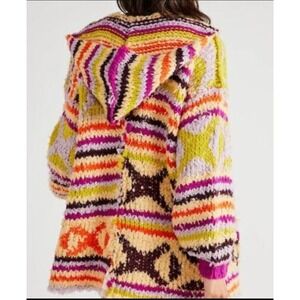 Free People Peggy Cardigan-Sunshine in Orchid Combo Size Medium